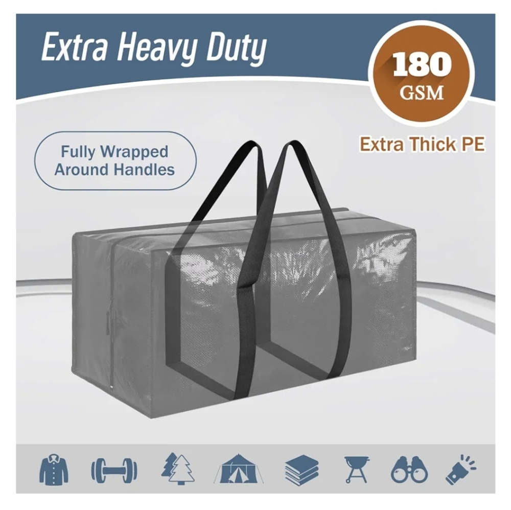 Clear Storage/moving Bags with Handles (6 Pack)